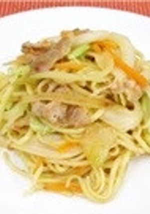 しいたけパウダーのねぎ塩豚焼きそば-レシピのメイン写真