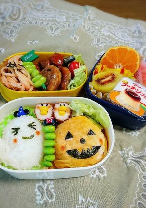 ハロウィンキャラ弁-レシピのメイン写真
