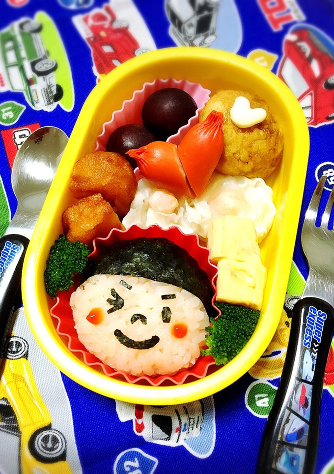 キャラ弁 簡単 顔弁♡-レシピのメイン写真
