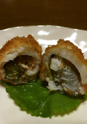 イシモチの大葉と梅肉包みフライ-レシピのメイン写真