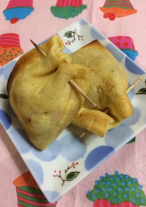 おつまみ風、納豆の巾着焼き。-レシピのメイン写真