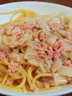 簡単!おいしい!たらこクリームパスタ-レシピのメイン写真