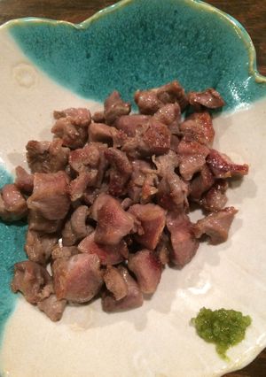 砂肝の塩コショウ炒め 柚子胡椒添え-レシピのメイン写真