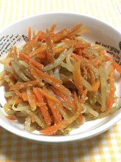 レンジで簡単☆もやしと人参のゴマ和え-レシピのメイン写真