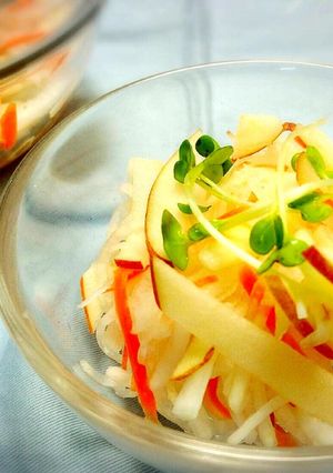 サッパリ副菜♪【大根とリンゴのなます】-レシピのメイン写真