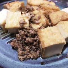 รูปของ 箸が進む！厚揚げとひき肉の簡単炒め☆