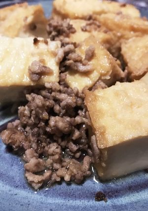 箸が進む！厚揚げとひき肉の簡単炒め☆-レシピのメイン写真