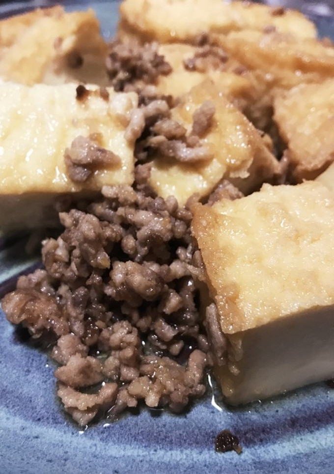 箸が進む！厚揚げとひき肉の簡単炒め☆-レシピのメイン写真