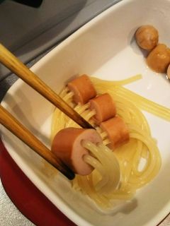 お弁当に!ウインナースパゲティ-レシピのメイン写真