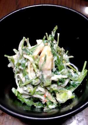簡単♪人参のまびき菜とカニカマの白あえ-レシピのメイン写真