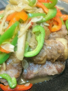 豚肉巻き豆腐甘酢あんかけ♪-レシピのメイン写真