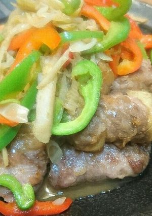 豚肉巻き豆腐甘酢あんかけ♪-レシピのメイン写真