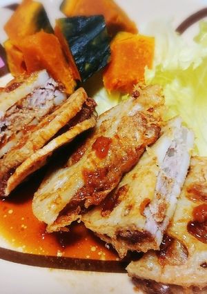 れんこん挟み揚げ-レシピのメイン写真