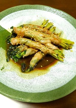 簡単！豆苗の肉巻き☆甘酢煮-レシピのメイン写真