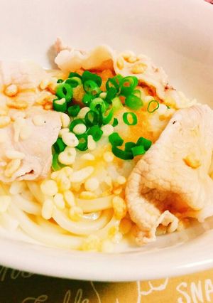簡単☆大根と豚しゃぶの☆こぶおろしうどん-レシピのメイン写真