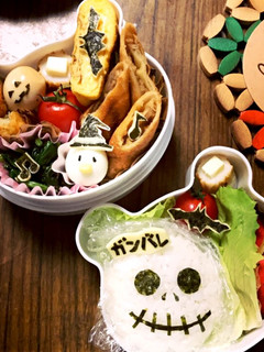 ハロウィンキャラ弁-レシピのメイン写真
