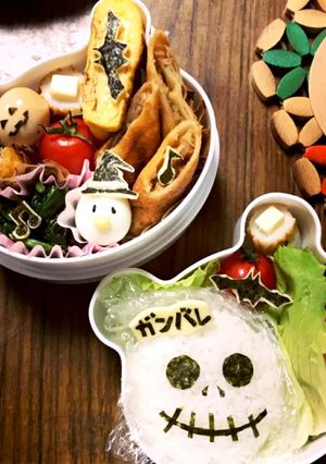 ハロウィンキャラ弁-レシピのメイン写真
