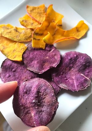 レンジで簡単♡野菜チップス♪ノンフライ-レシピのメイン写真