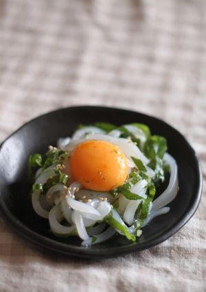 大葉塩ダレでイカ刺し-レシピのメイン写真