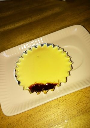 使い捨てマーマレード型で硬めプリン☆-レシピのメイン写真