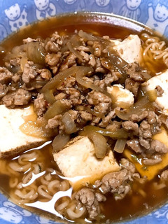 焼き豆腐のひき肉トロミがけ醤油らーめん-レシピのメイン写真