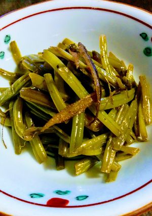 薩摩芋のつるの炒め煮-レシピのメイン写真
