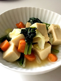 高野豆腐と棒寒天の黒酢あんかけ-レシピのメイン写真