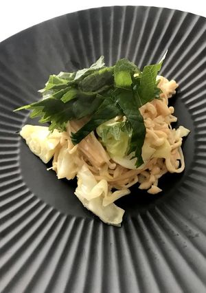 冷凍えのきとと大葉のパスタ風-レシピのメイン写真