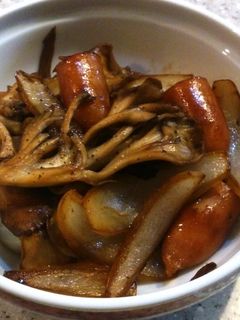 お弁当にも!舞茸ウインナーのマヨ醤油炒め-レシピのメイン写真