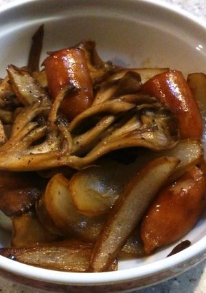 お弁当にも！舞茸ウインナーのマヨ醤油炒め-レシピのメイン写真