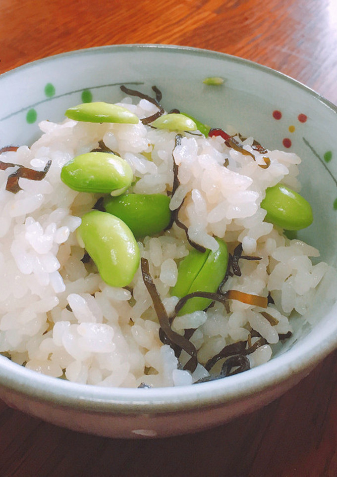 枝豆と塩昆布のまぜご飯♪超簡単-レシピのメイン写真