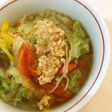 鶏ひき肉と野菜のあったかとろみ麺