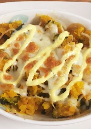 かぼちゃの煮物リメイク★マヨチーズ焼き-レシピのメイン写真