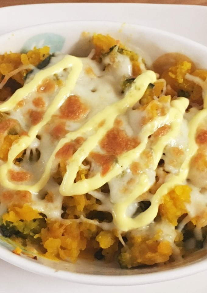 かぼちゃの煮物リメイク★マヨチーズ焼き-レシピのメイン写真