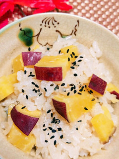 もち米と隠し味に蜂蜜の♪さつま芋御飯♪-レシピのメイン写真