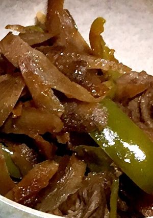 簡単！牛肉と冷凍ゴボウで焼肉のタレ炒め☆-レシピのメイン写真