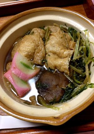 変わり1人鍋焼き狐うどん-レシピのメイン写真