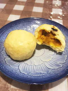 秋の味!さつま芋と南瓜の餡のお饅頭-レシピのメイン写真