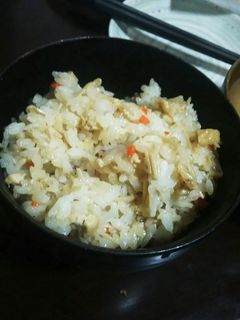 簡単!えのき茸と油揚げの混ぜご飯-レシピのメイン写真