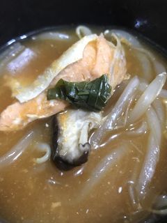 1人分 石狩汁風 鮭入り味噌汁-レシピのメイン写真