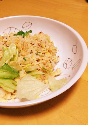 ササッと♫ささみと梅のレタスチャーハン-レシピのメイン写真