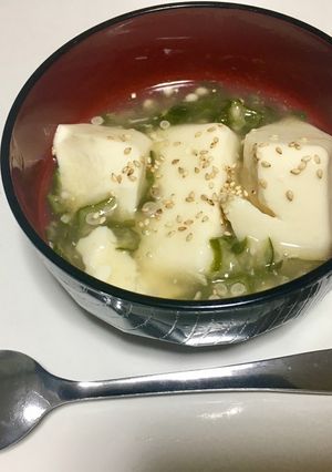 お鍋ひとつで！オクラの餡掛け豆腐-レシピのメイン写真