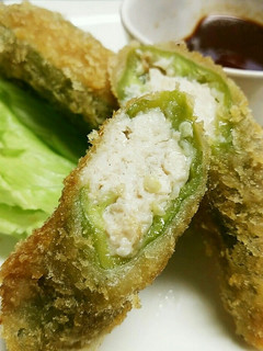 万願寺とうがらしの肉詰めフライ-レシピのメイン写真
