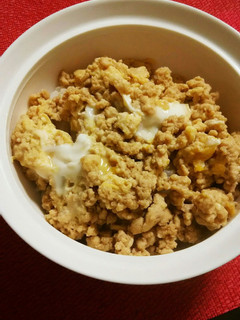 簡単‼鶏挽き肉の卵とじ丼(親子丼…)-レシピのメイン写真