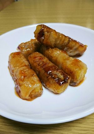 おかずになる！さつまいもの豚バラ巻き-レシピのメイン写真