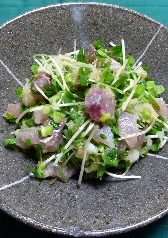 アジと香味野菜のおろしぽん酢和え-レシピのメイン写真