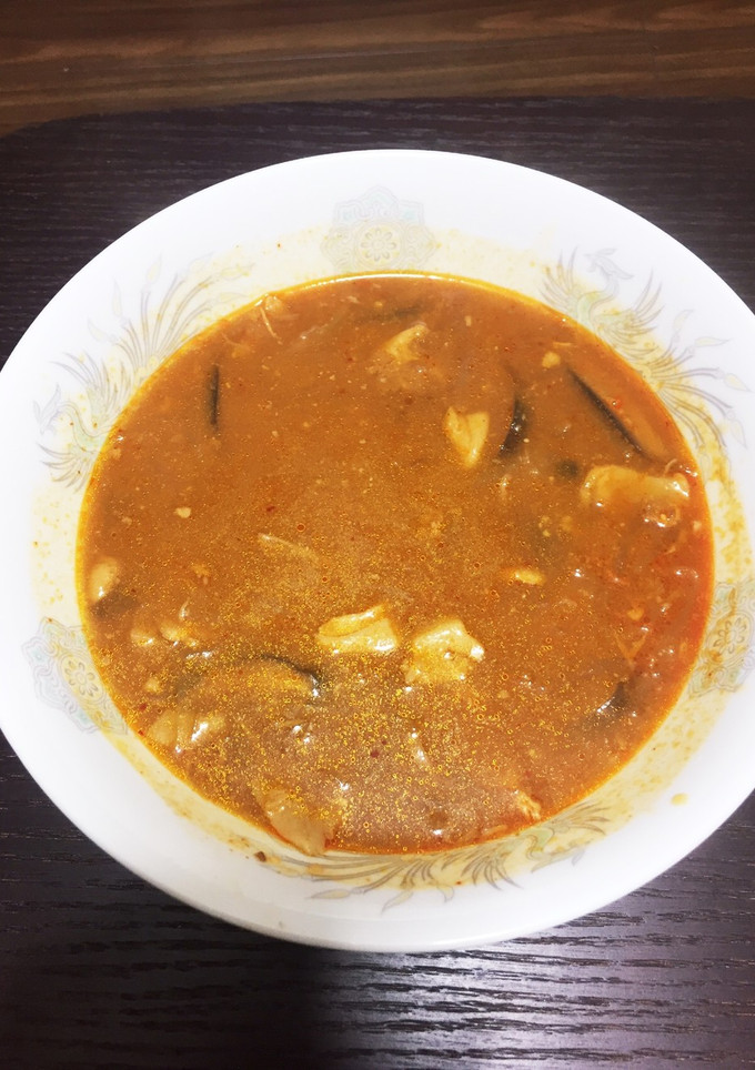 簡単ずぼらキムチ鍋風スープ-レシピのメイン写真
