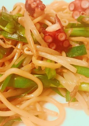 5分！もやしとタコの ピリ辛焼きそば-レシピのメイン写真