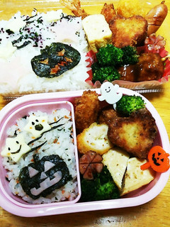 今日のキャラ弁10/15(ハロウイン版)-レシピのメイン写真