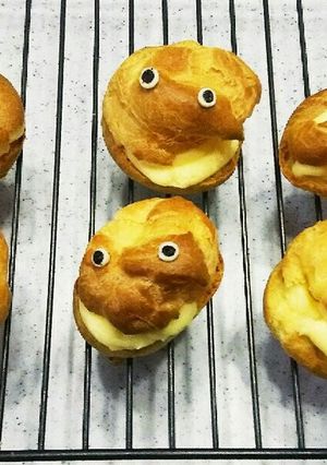 ハロウィン仕様のさくさくシュークリーム-レシピのメイン写真